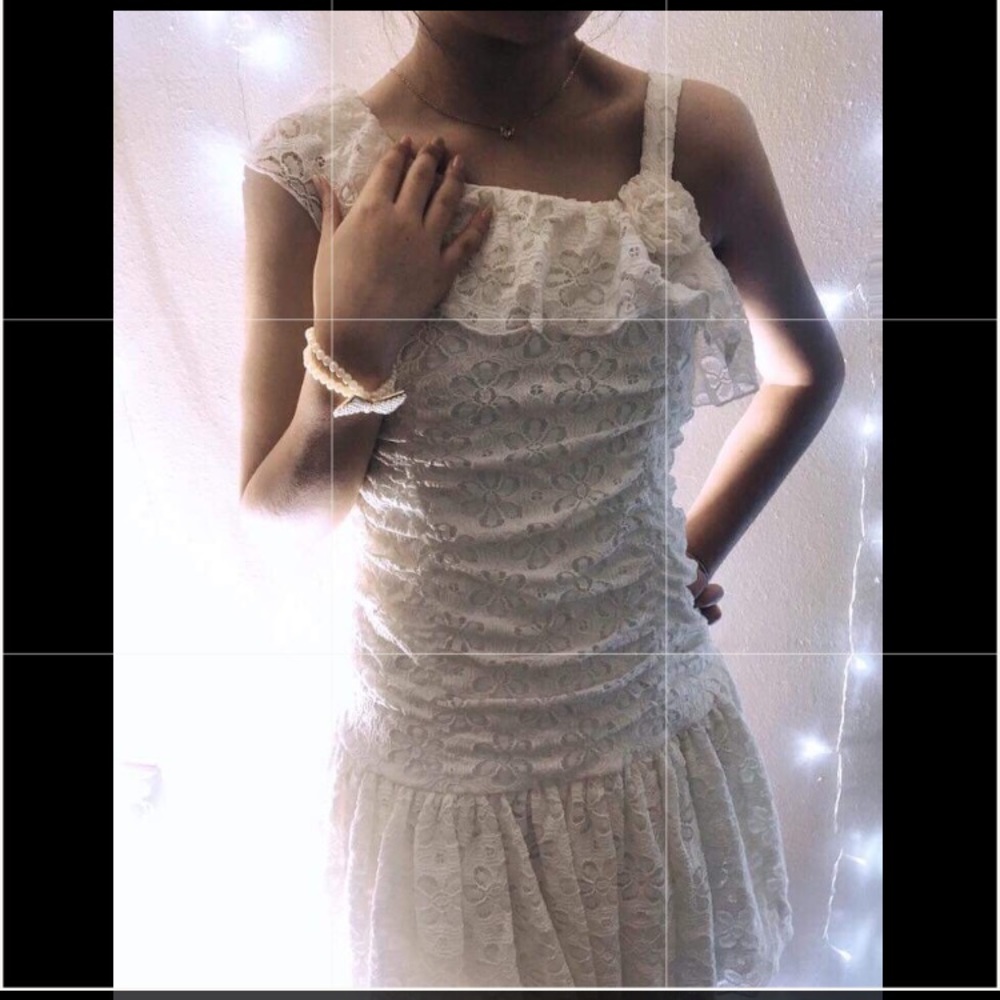 Amy Byer Hem Lace Mini Dress